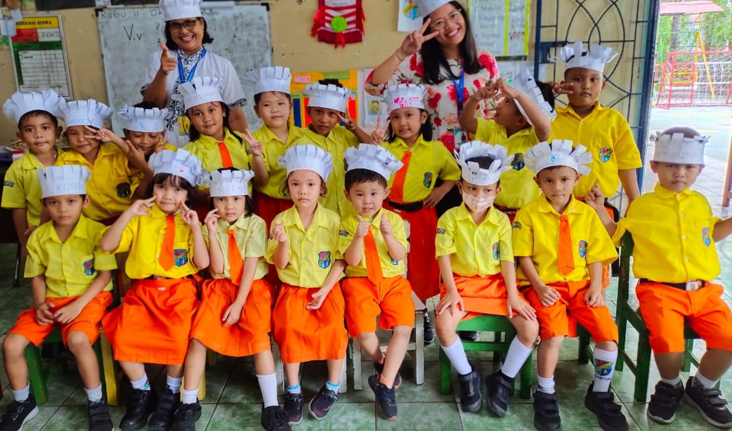 Membuat Topi Koki